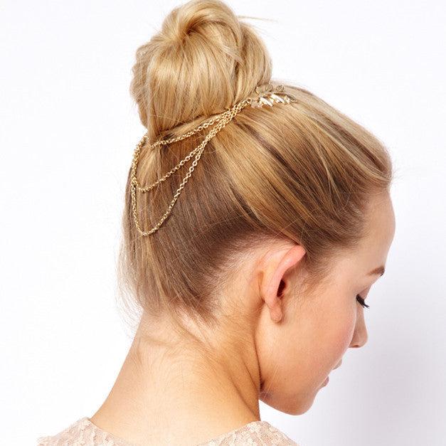 leaf chain Hair accessories