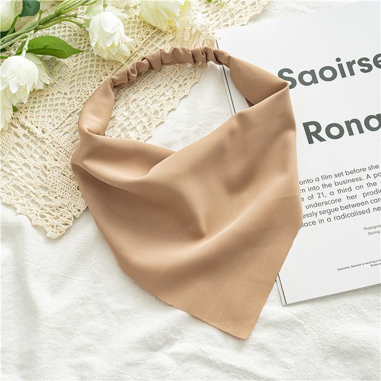 Chiffon Triangle Scarf Headband
