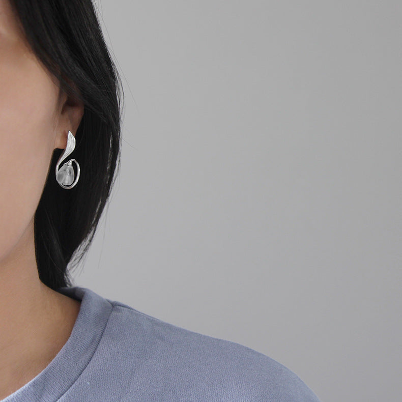 Lily of the valley flower earrings