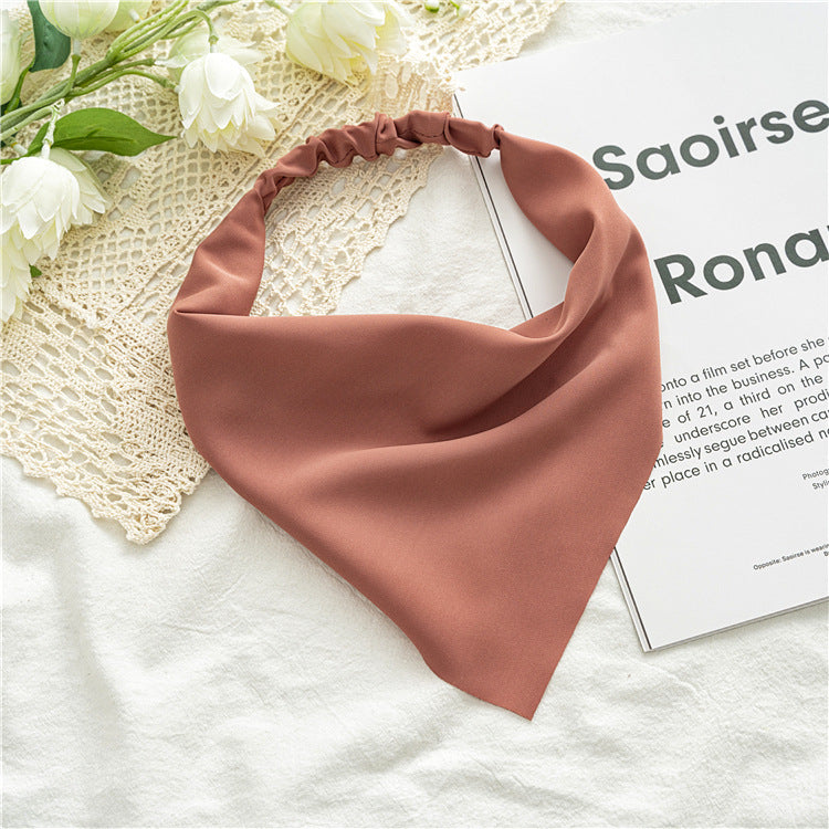 Chiffon Triangle Scarf Headband