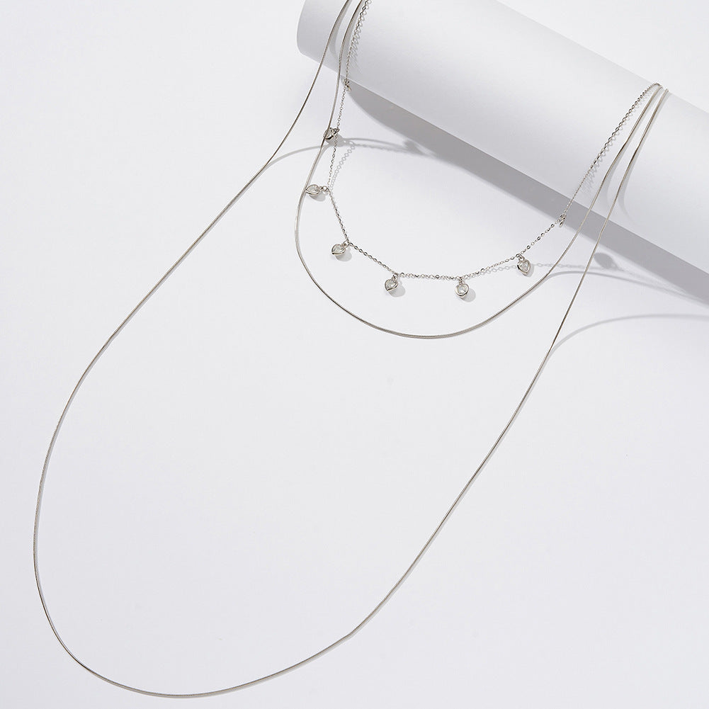 3 Layered Clavicle Necklace