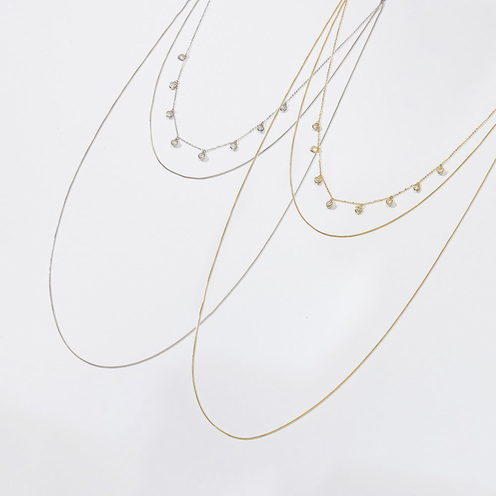 3 Layered Clavicle Necklace