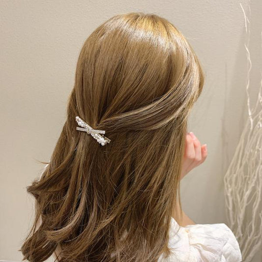 Pearl Diamond Side Clip Hair Accessories
