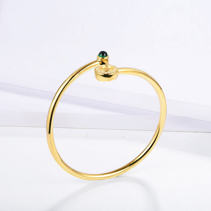 Emerald Bangle Bracelet