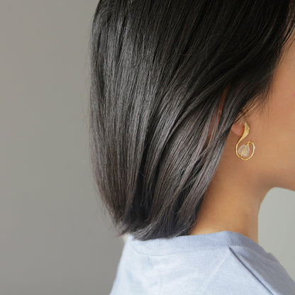 Lily of the valley flower earrings