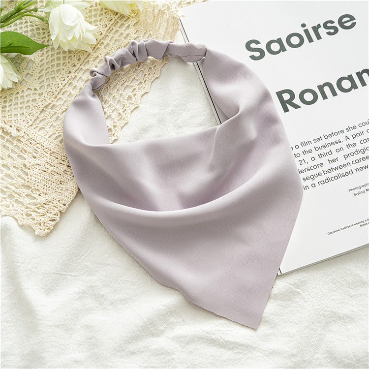 Chiffon Triangle Scarf Headband