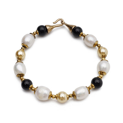 Natural Agate Pearl Bracelet