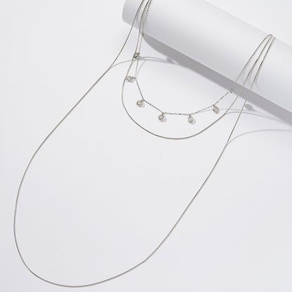 3 Layered Clavicle Necklace