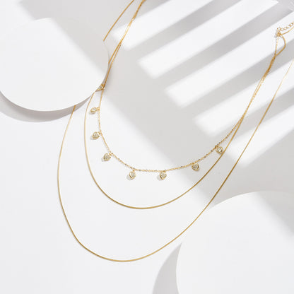 3 Layered Clavicle Necklace