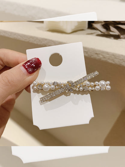 Pearl Diamond Side Clip Hair Accessories