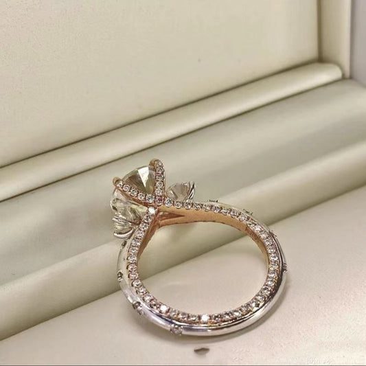 Three-Life Stone Moissanite Ring