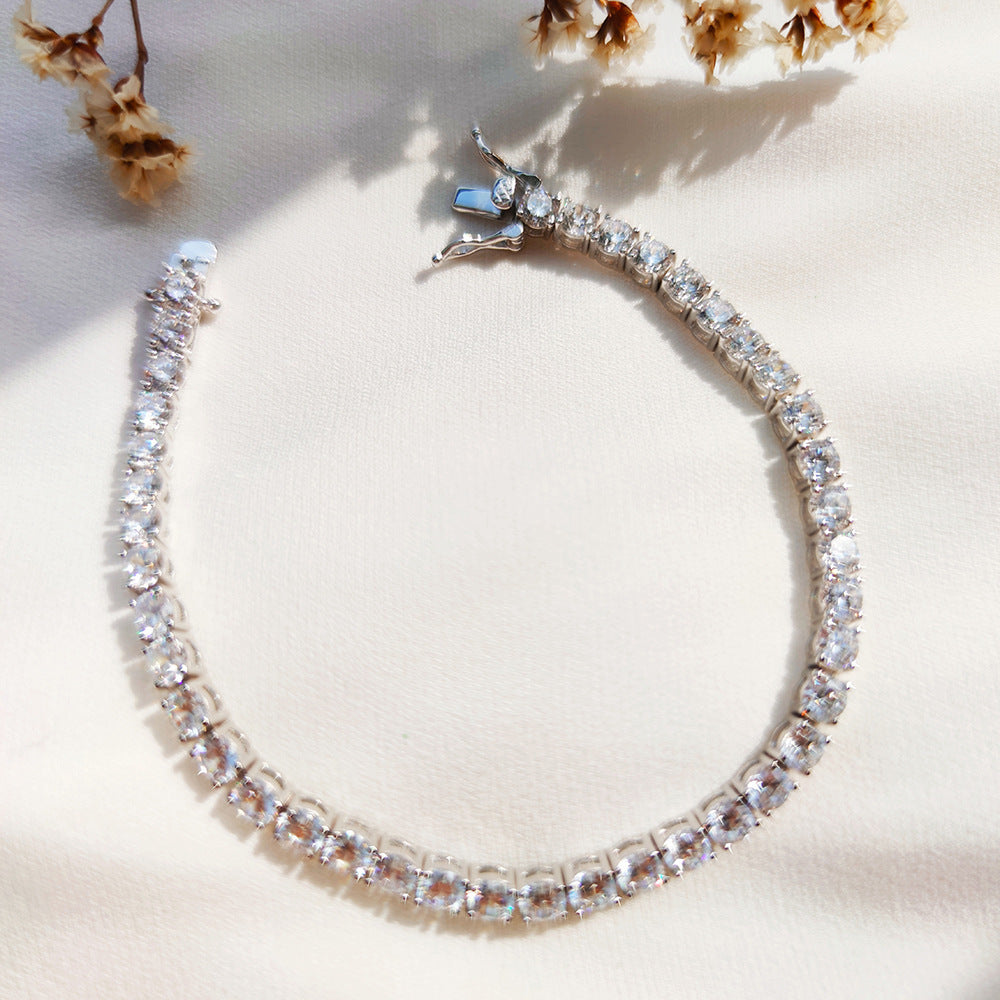 Micro-inlaid Zircon Tennis Bracelet